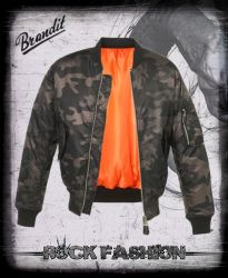 Bunda BRANDIT MA1 Bomber Jacket darkcamo